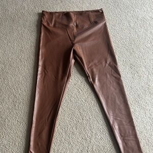 Bagatelle Tan Faux Leather Pants